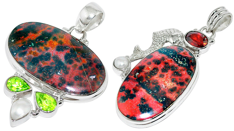 Heliotrope pendants