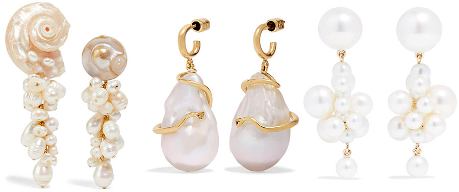 Pearl earrings