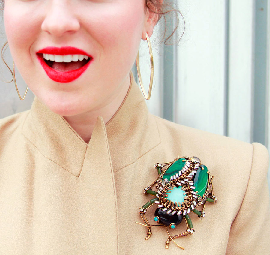 How beautiful to wear a brooch