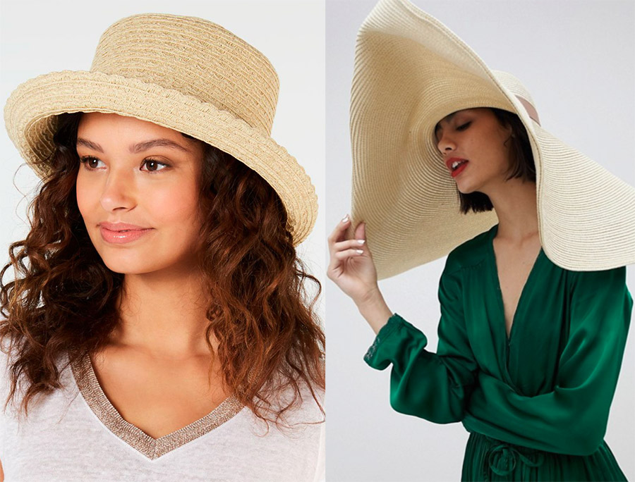 Trendy straw hats for summer