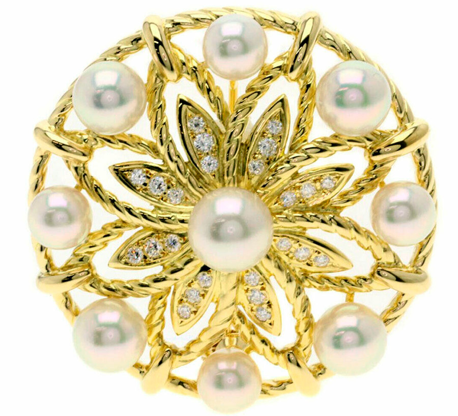 Mikimoto precious brooch