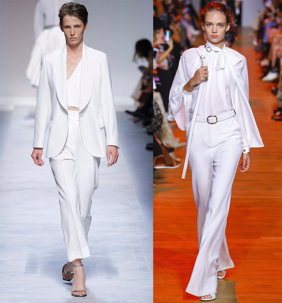 White women's suits