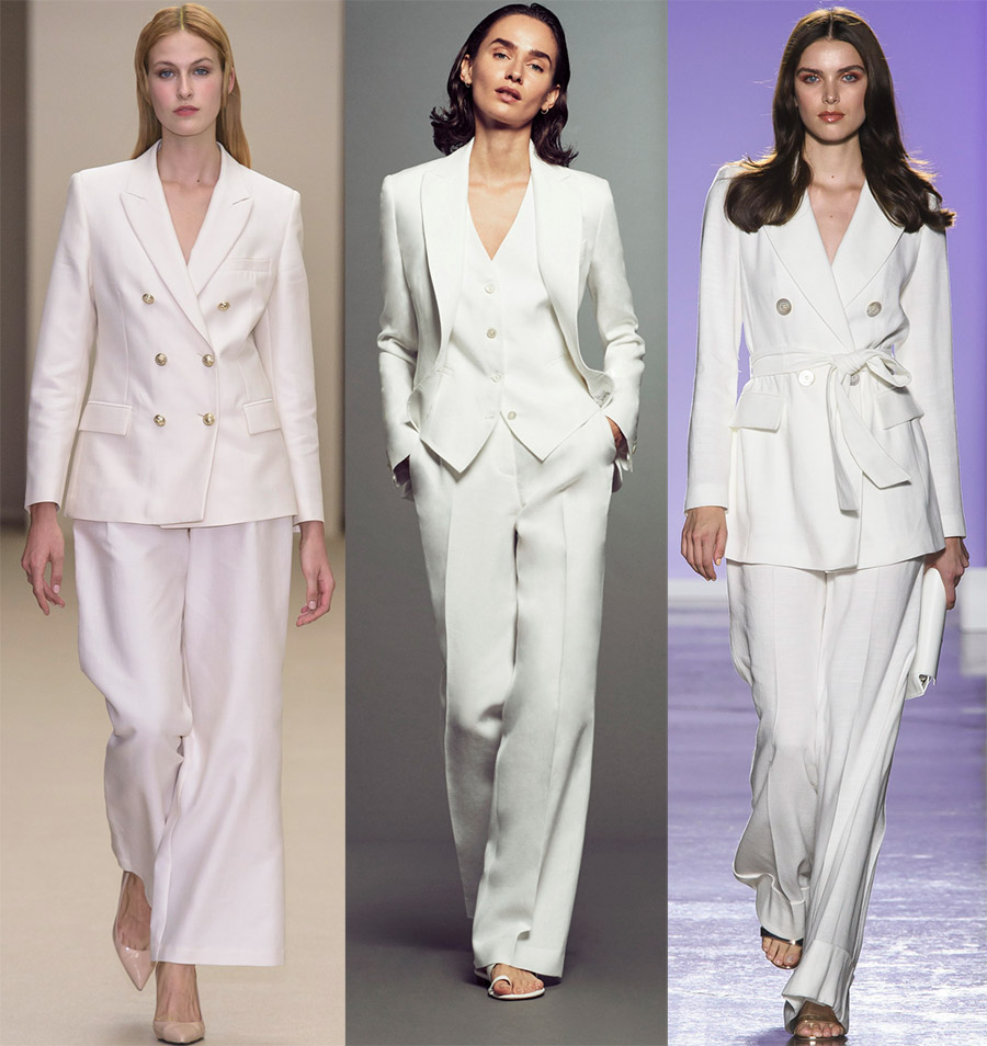 White women's suits