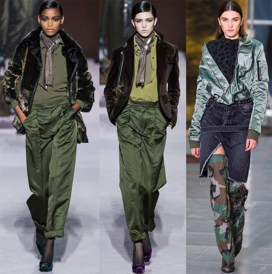 Military and camouflage in women's fashion