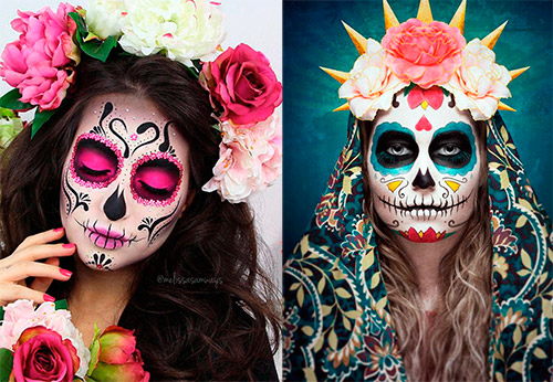 Death mask Calavera - makeup rules