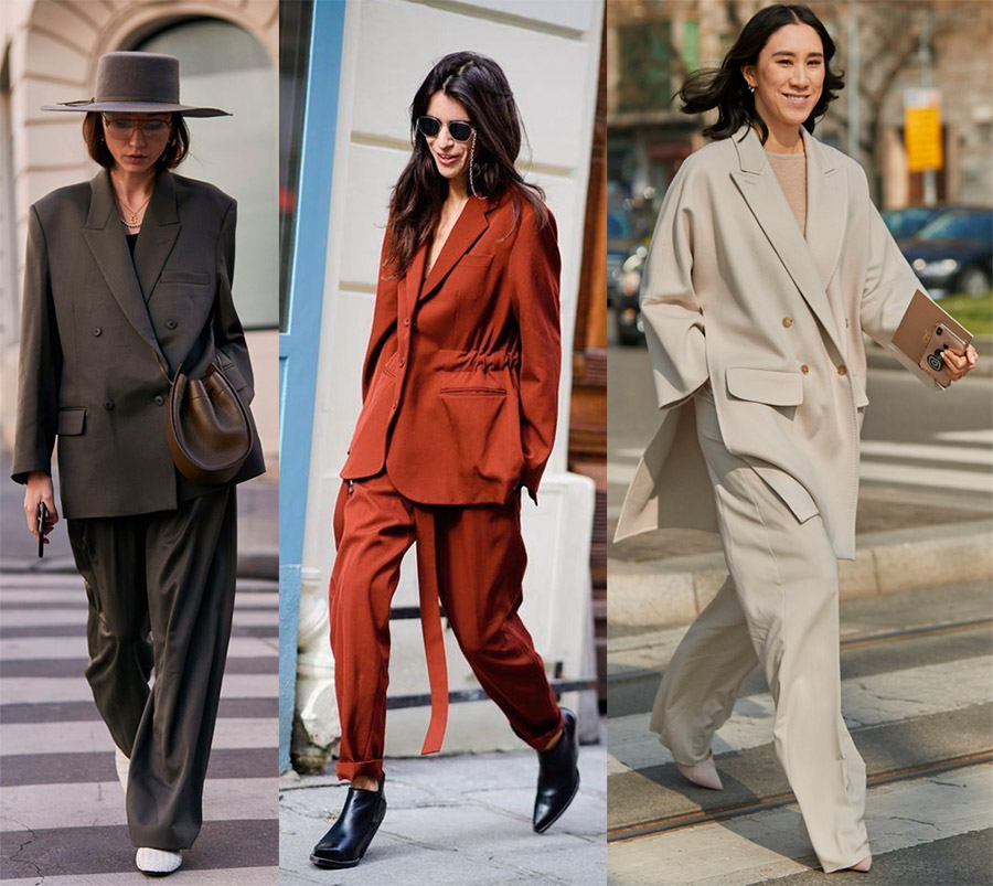 Oversized suit trend