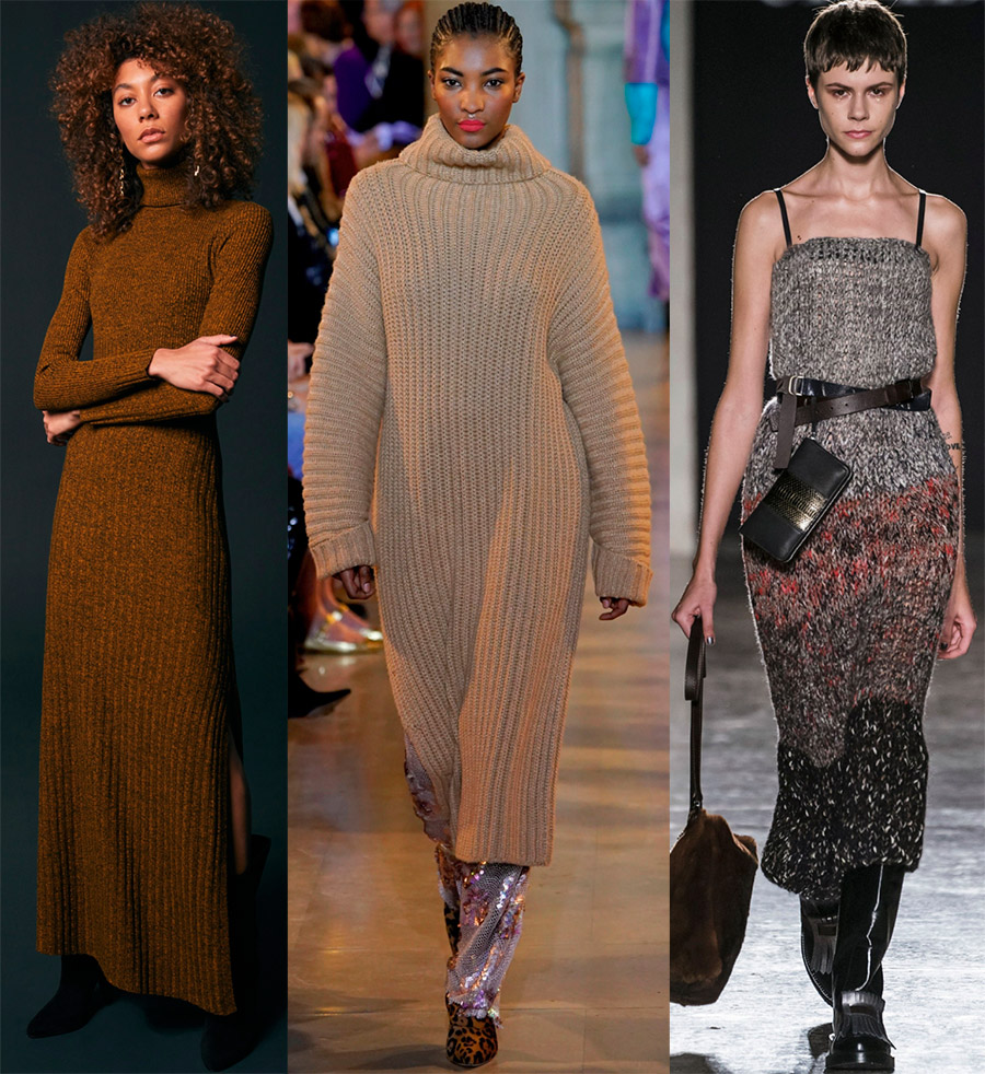 Knitted knitted dresses