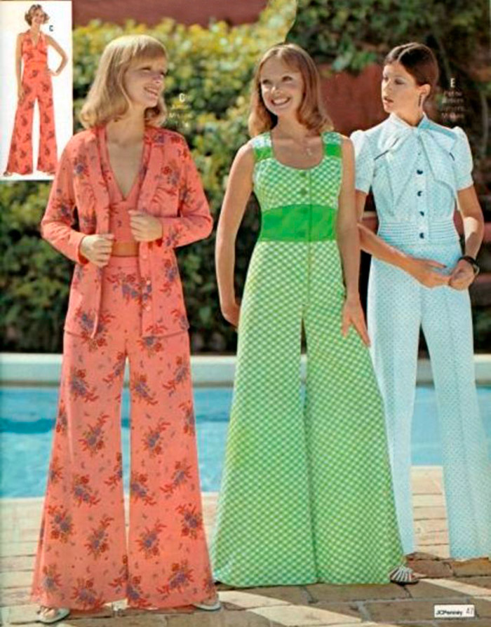 1970s jumpsuits for women - vintage photos