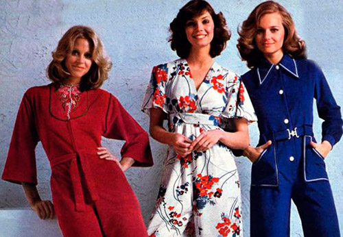 1970s jumpsuits for women - vintage photos