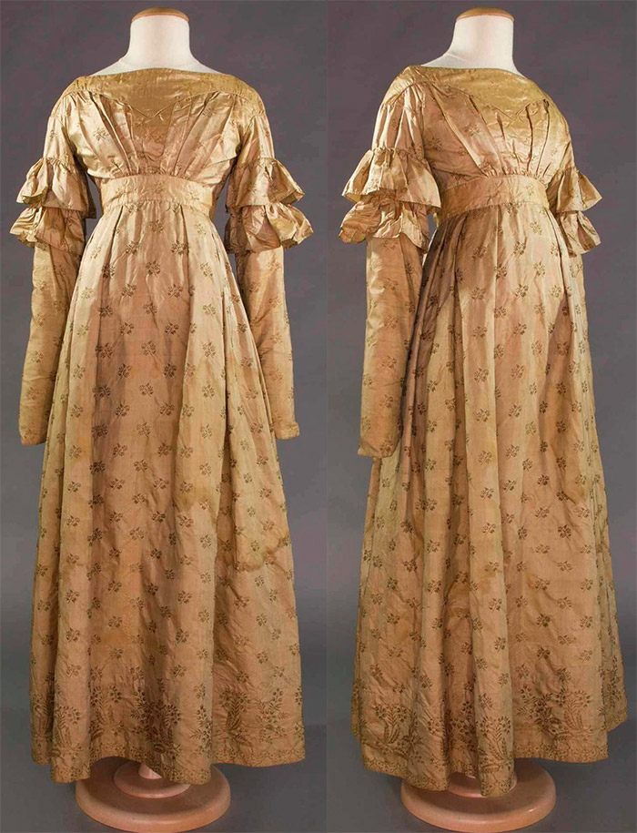 What were wedding dresses 200 years ago?