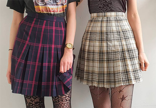 Plaid skirts for school and everyday looks