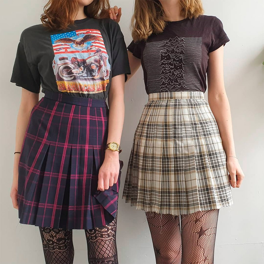 Plaid skirts for school and everyday looks