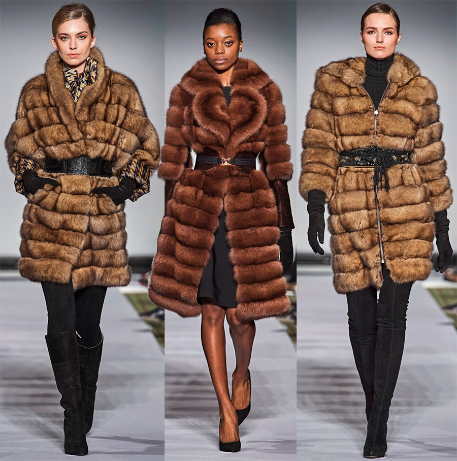 Fashionable fur coats Dennis Basso