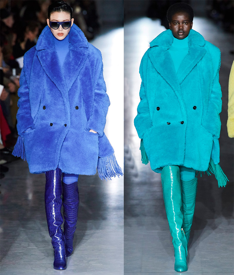 Bright fur coats