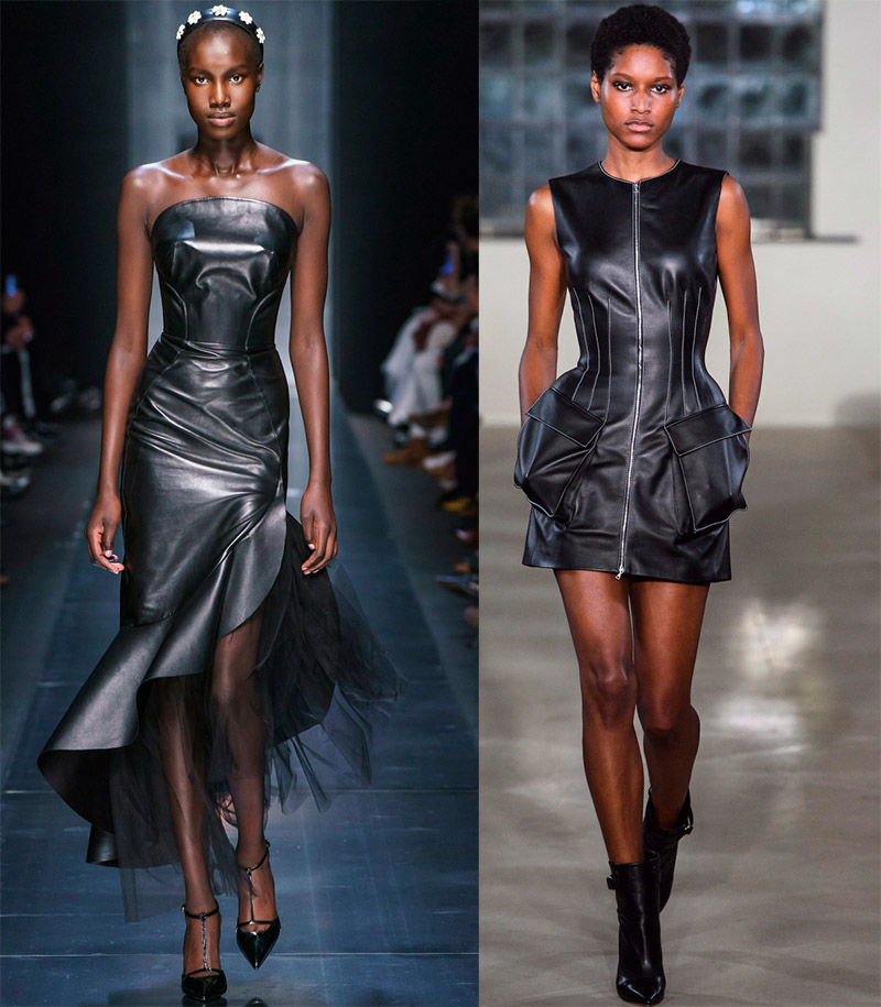 Leather dresses