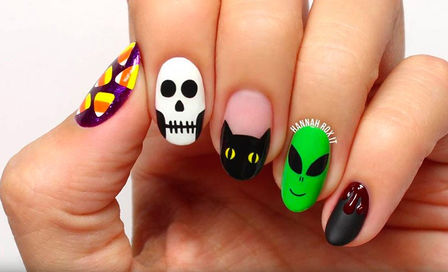 Halloween manicure