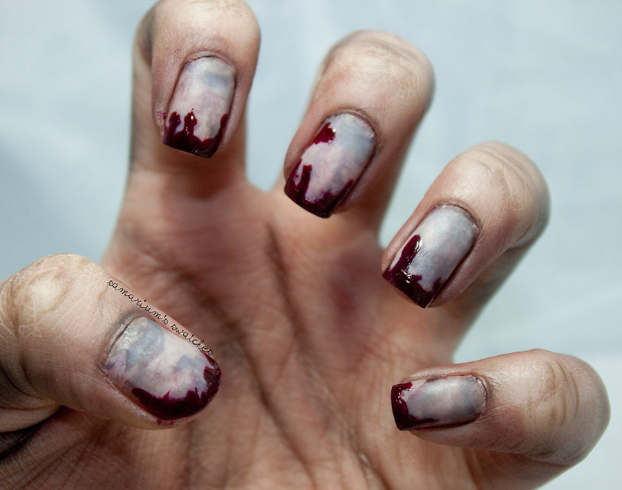 Scary Halloween Manicure