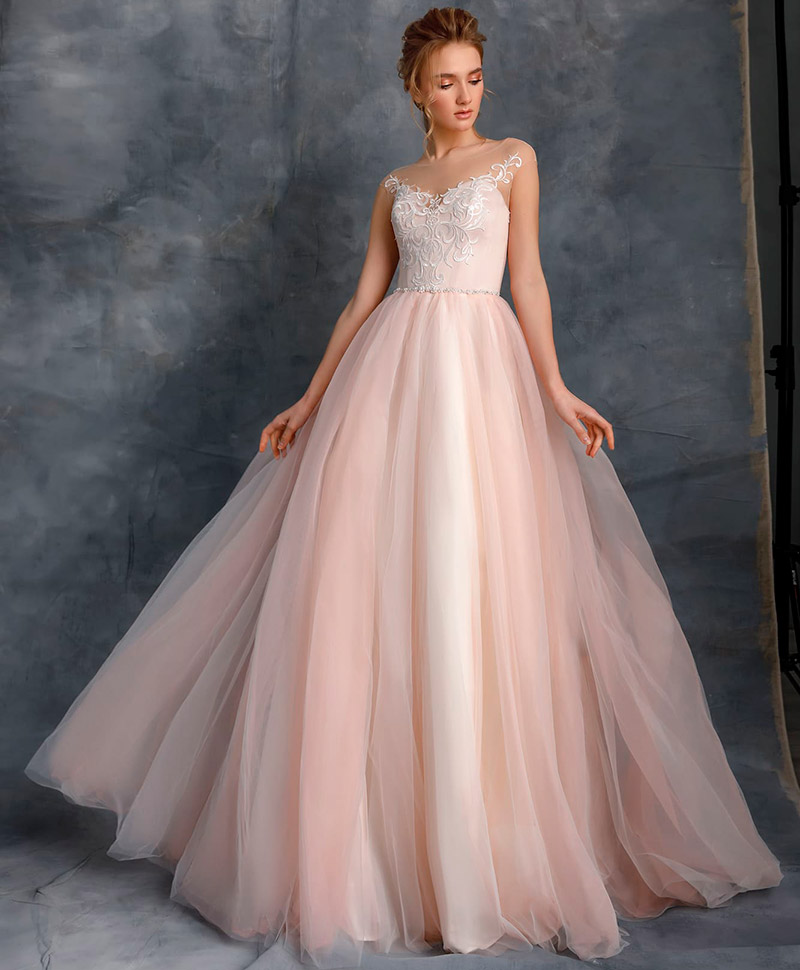 Pink wedding dresses - choose your own shade and style