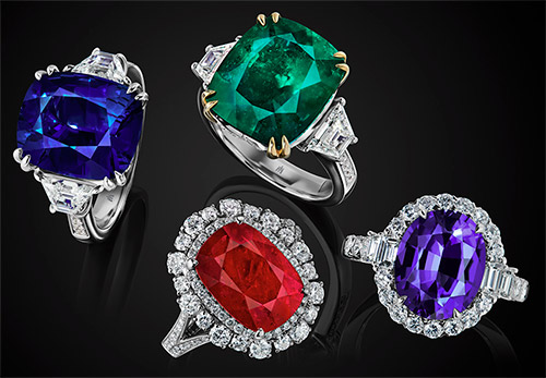 Rubies, emeralds and diamonds for the New Year 2024