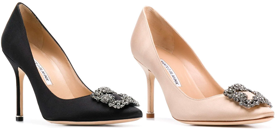 Dressy shoes with crystals