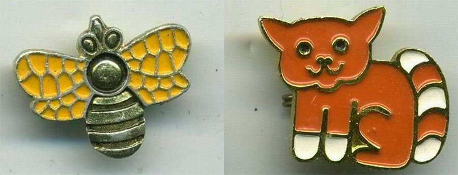 Vintage badges for girls