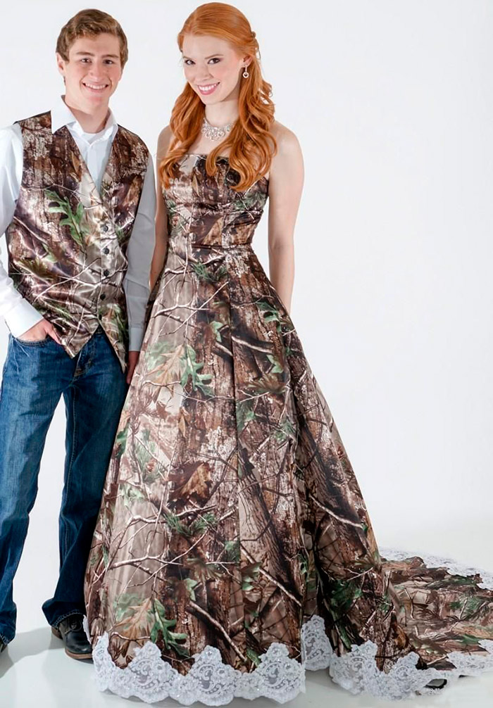 Military wedding dress