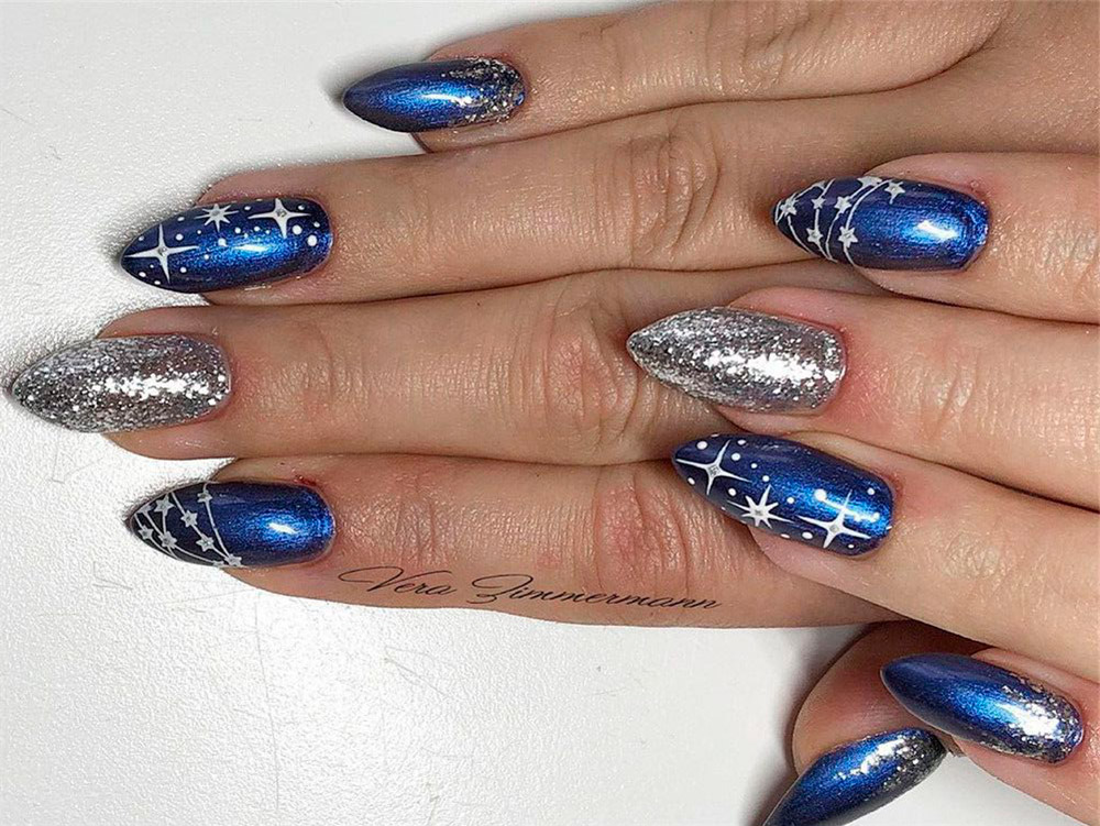 Manicure starry night