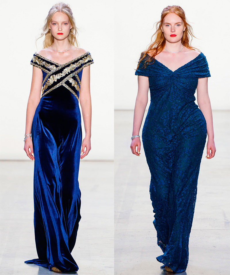 Blue evening dresses