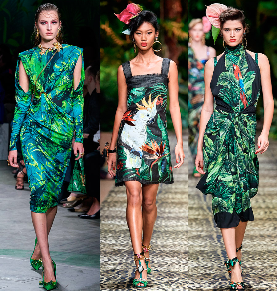 Fashion trend tropical print