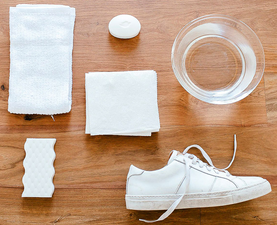 How to clean white sneakers