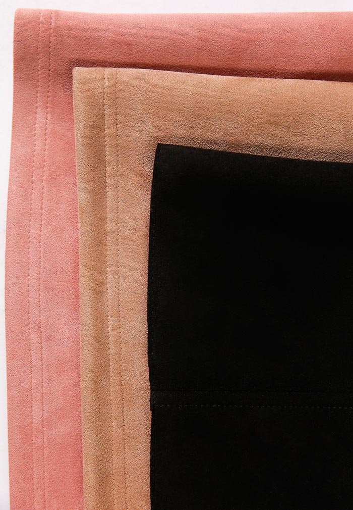 capsule collection made of eco suede