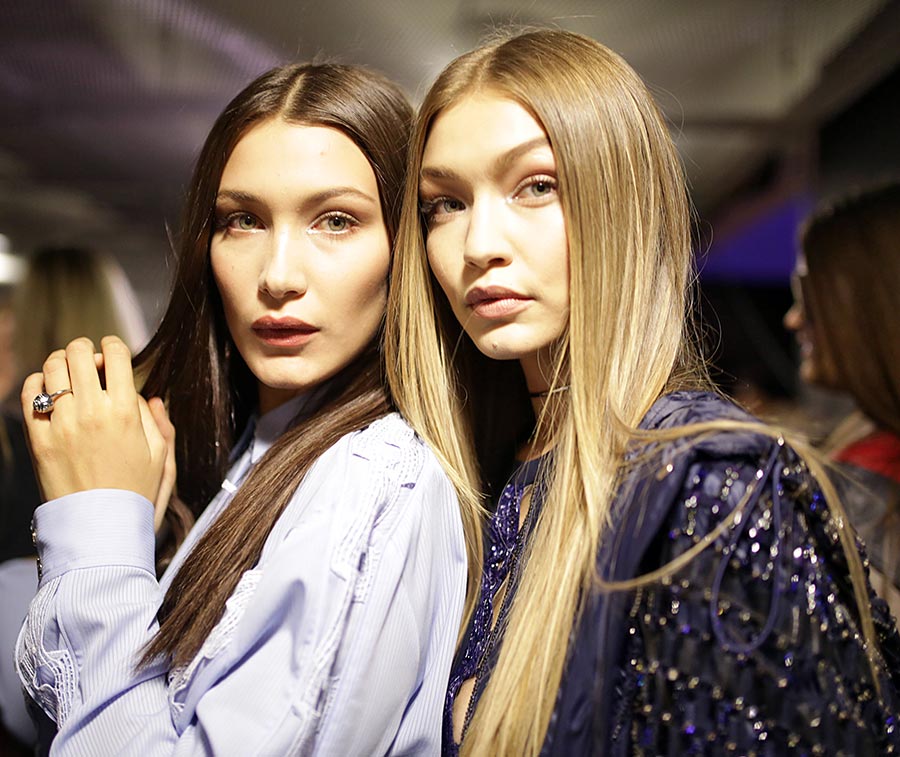 Supermodels Bella and Gigi Hadid