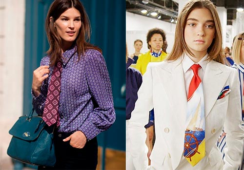 Women's tie: how to wear stylishly and what to combine