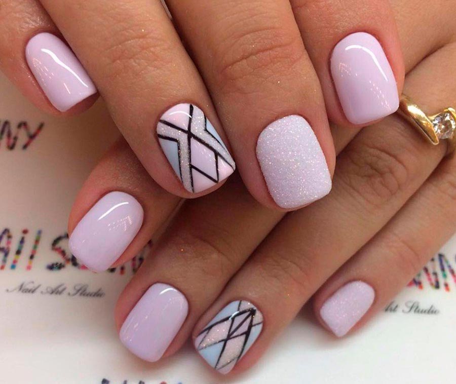 Geometric nail design