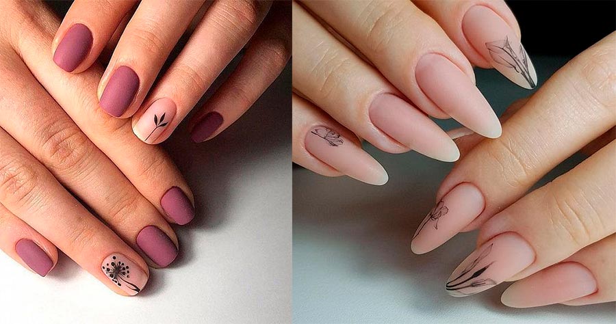 Matte manicure 2024: new ideas and fashion trends