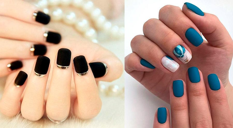 Features of matte manicure