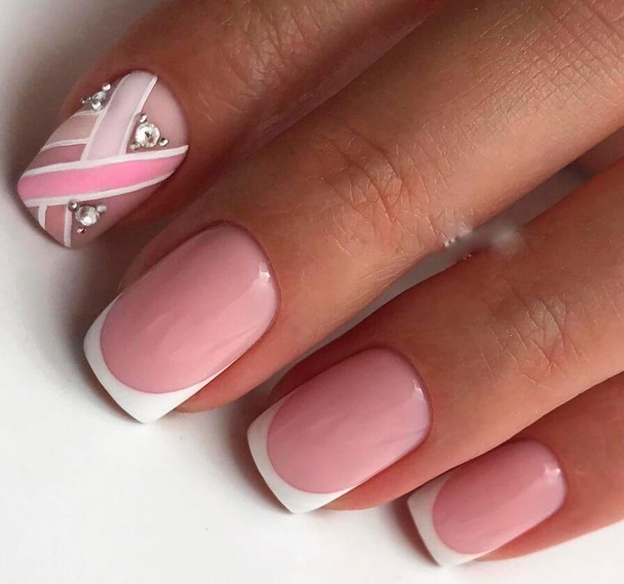 Nude manicure-2020 for short and long nails