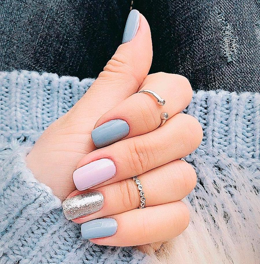 Cold pastel shades