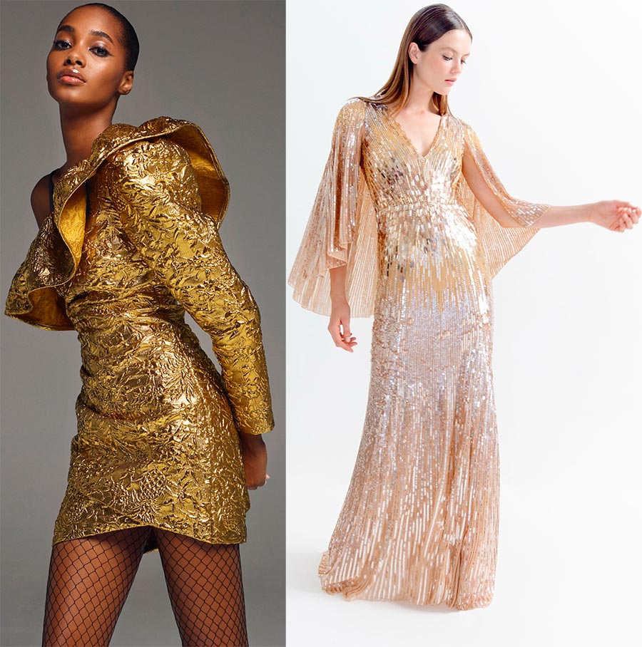 Gold Dresses