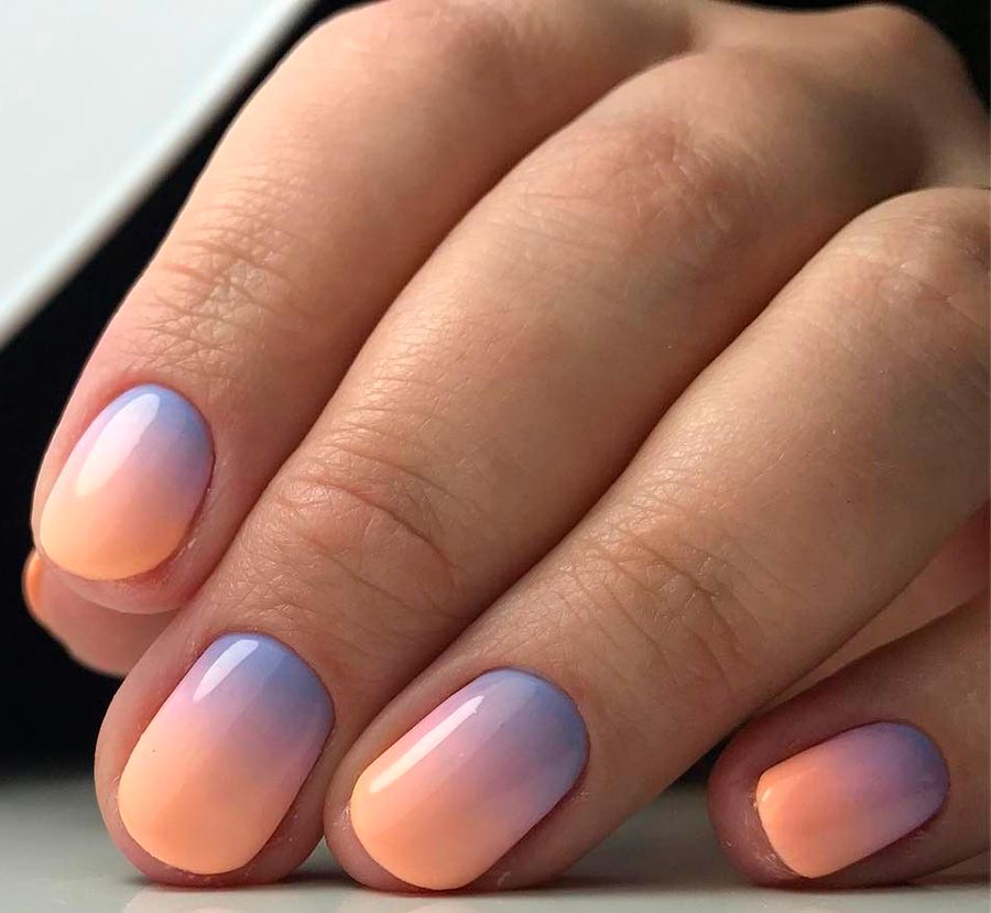 Ombre for short nails