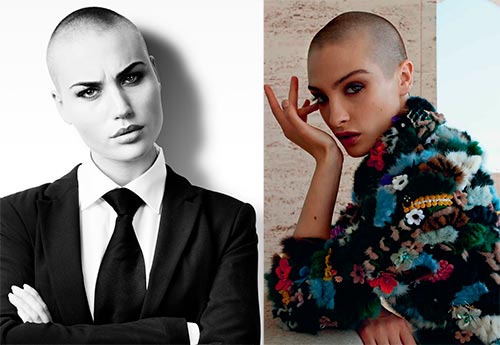 The shortest women's haircuts and a bald head: a fashion trend