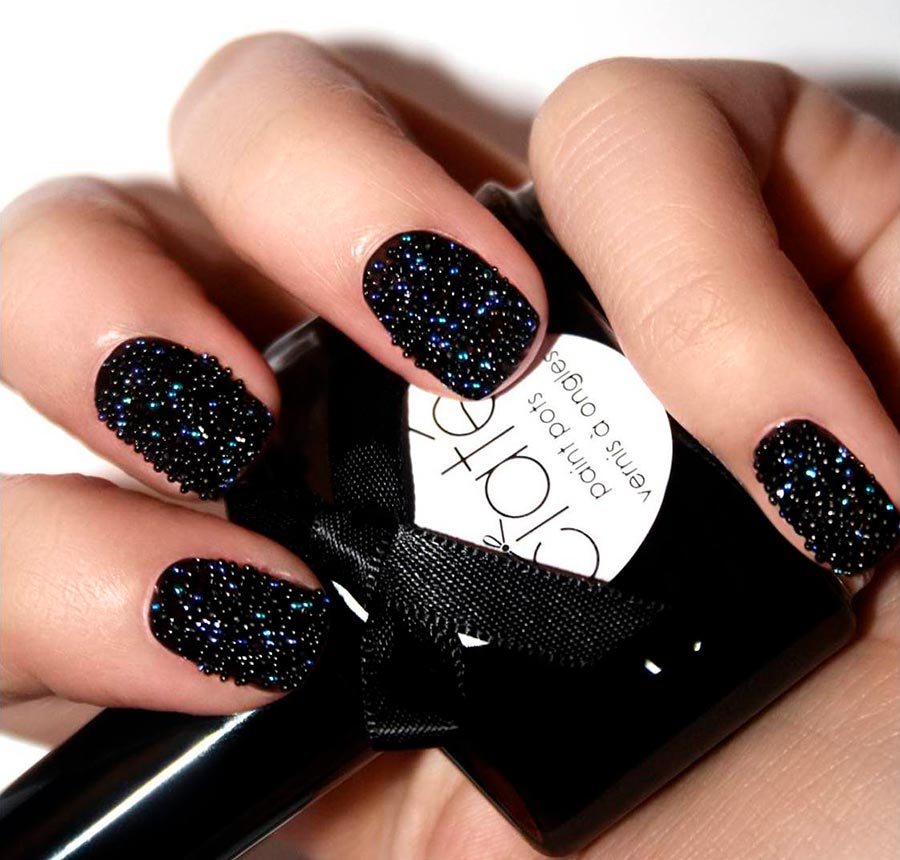 Black manicure