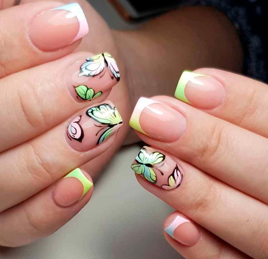 Butterfly manicure