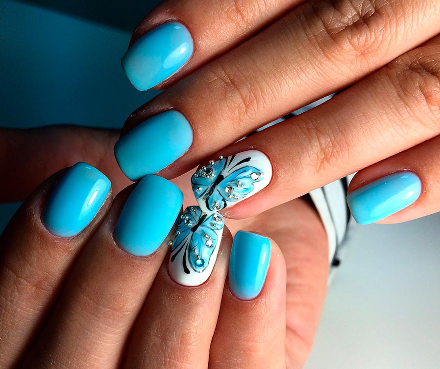 Butterfly manicure