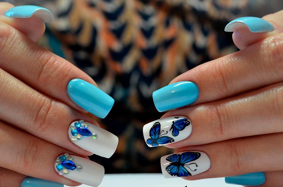 Butterfly manicure