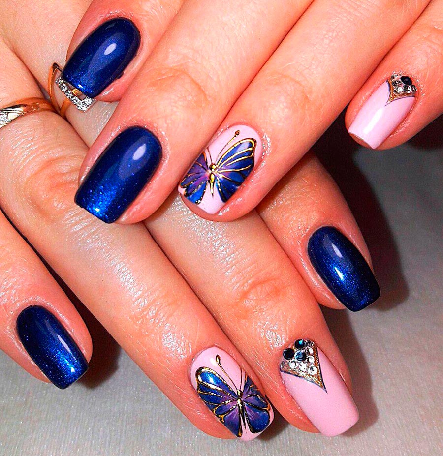 Butterfly manicure