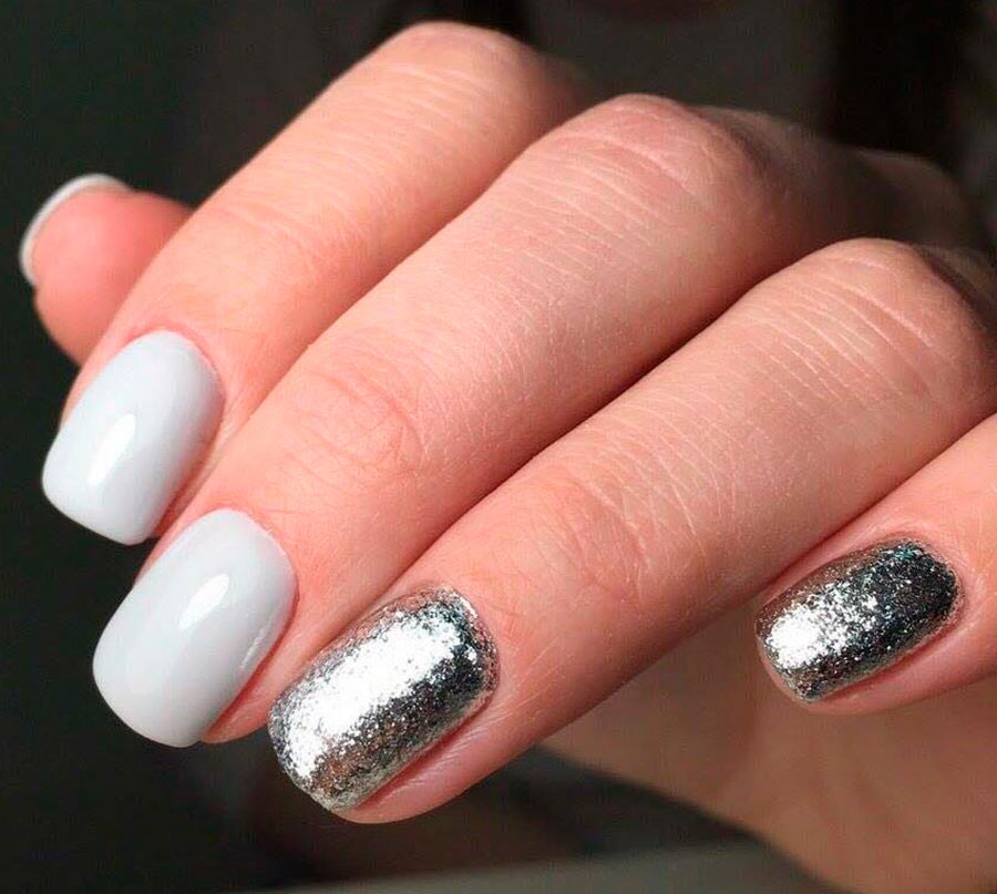 White manicure