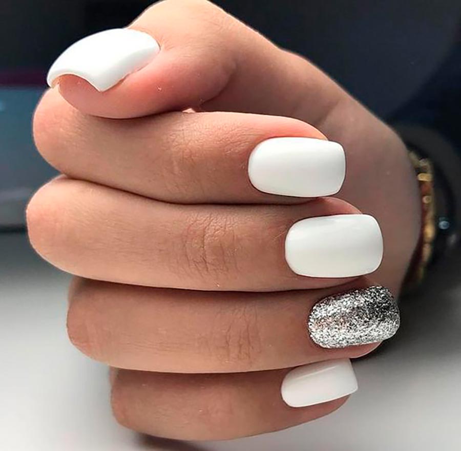 White manicure