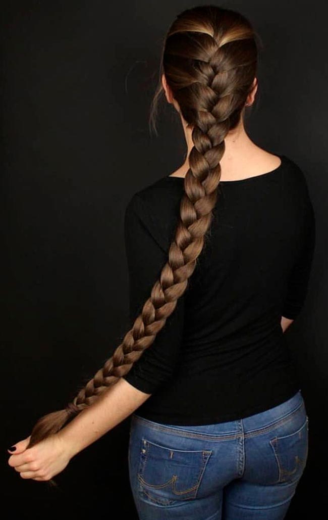 Beautiful long braid