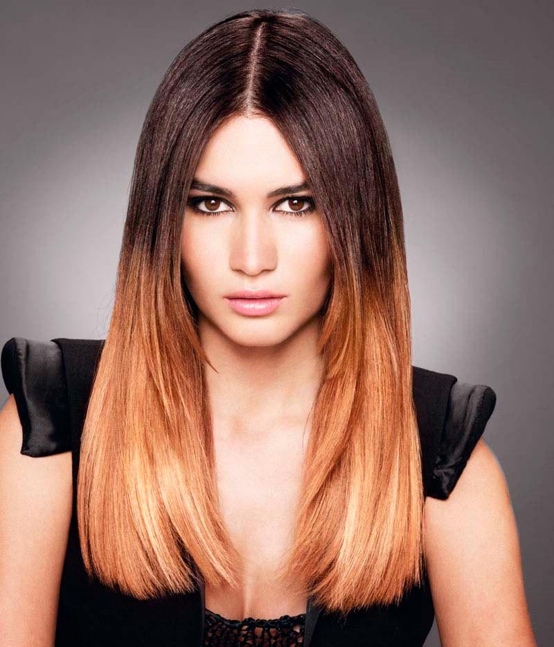 Ombre hair coloring